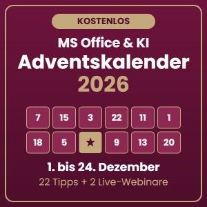 Kostenloser MS Office & KI Adventskalender 2026