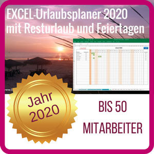 Excel-Urlaubsplaner Kostenlose Vorlage zum Download - Anuschka Schwed