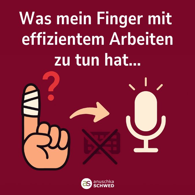 Finger-Effizient-Arbeiten Effizient arbeiten mit der Windows Diktierfunktion