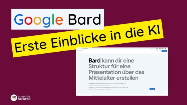 Google ChatBot Bard Erste Schritte