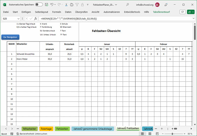 Jahressicht-Fehlzeiten