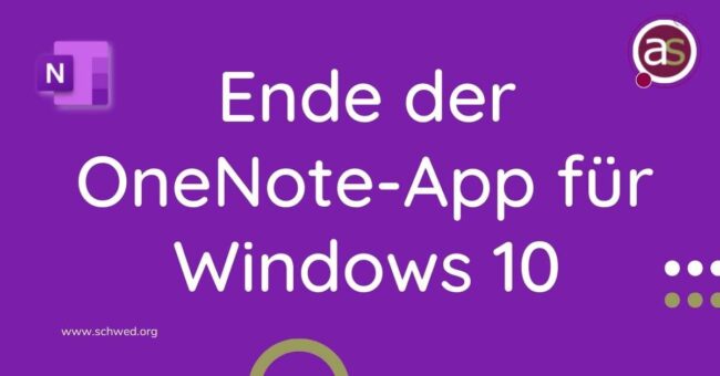 Ende der OneNote-App für Windows 10