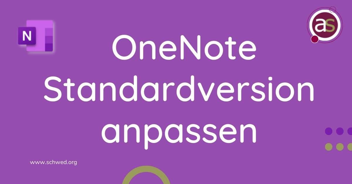 OneNote-Standardversion-anpassen