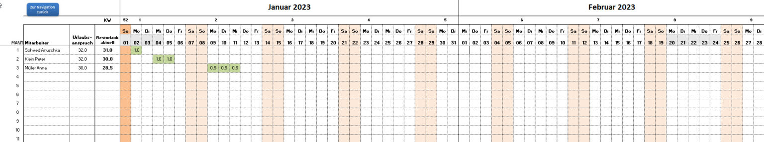 Vorlage Excel Urlaubsplaner: Kostenloser Download & Anleitung