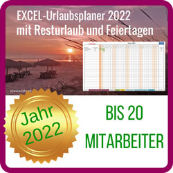 Excel Vorlage Urlaubsplaner 2022