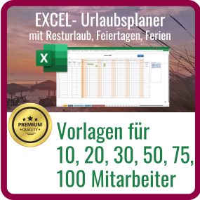 Excel-Vorlage zur Urlaubsverwaltung